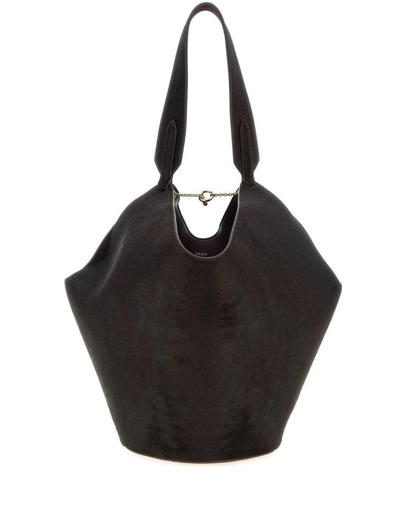 Khaite Bucket Bag in red, Calfskin Leather