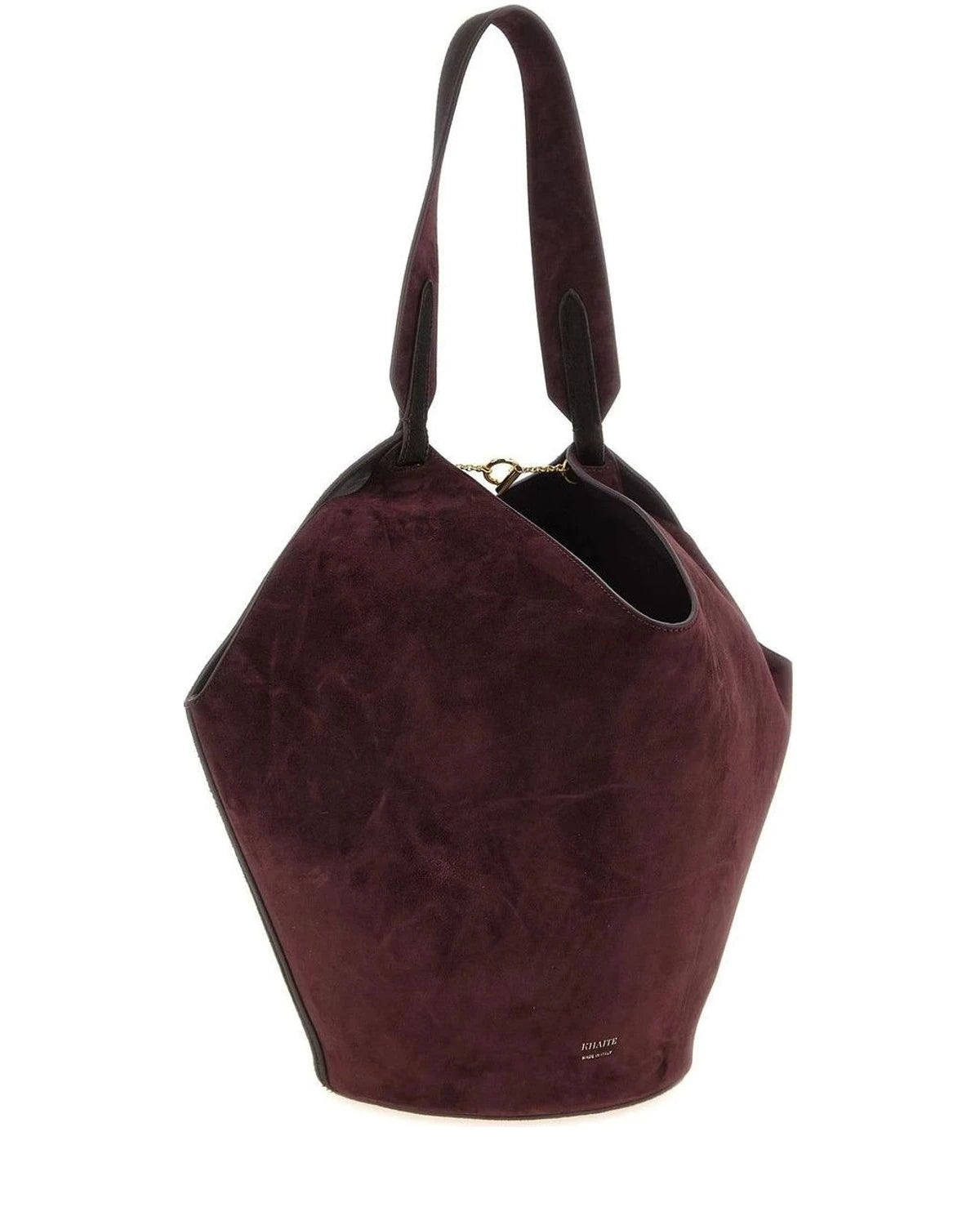 Khaite Bucket Bag in red, Calfskin Leather — view 2