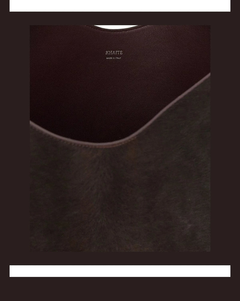 Khaite Bucket Bag in red, Calfskin Leather — view 4