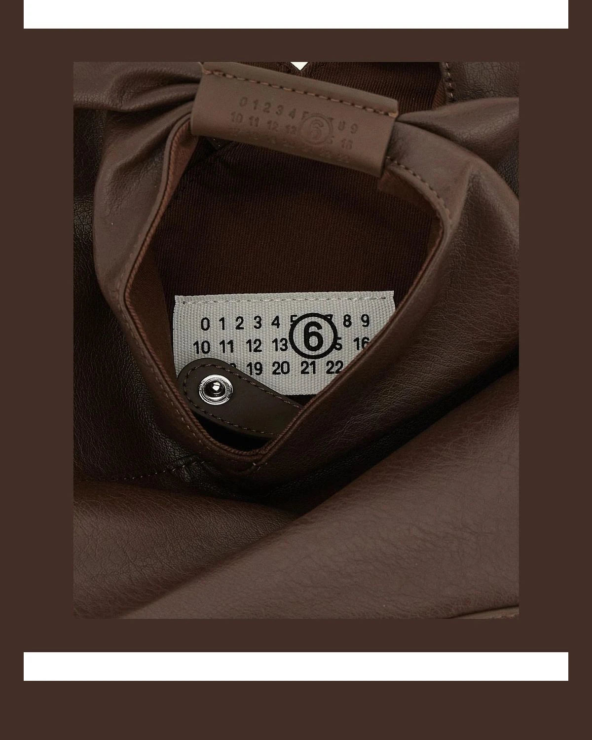 MM6 Maison Margiela Cross Body Bag in brown, Polyurethane — view 4