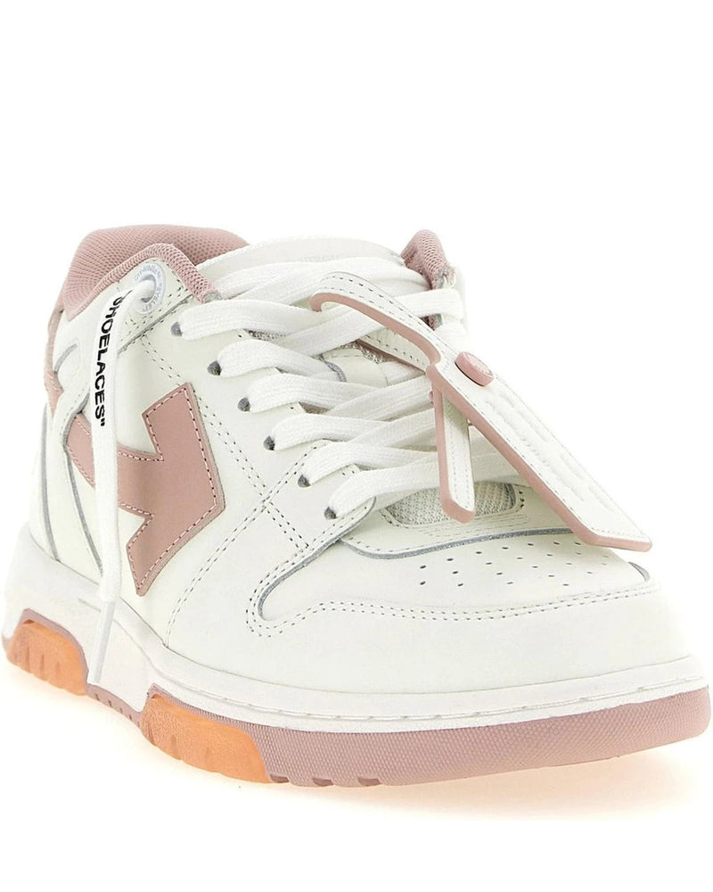 Off-White Sneakers in pink, Leather — view 3