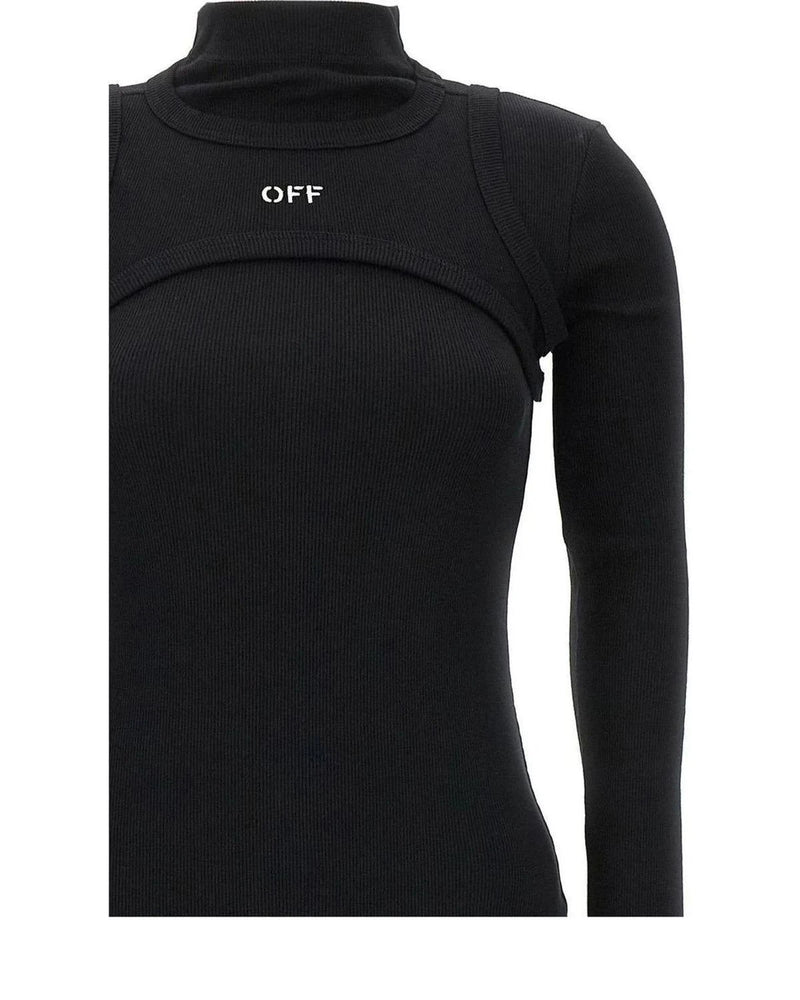 Off-White Dresse in black, Cotton — view 3