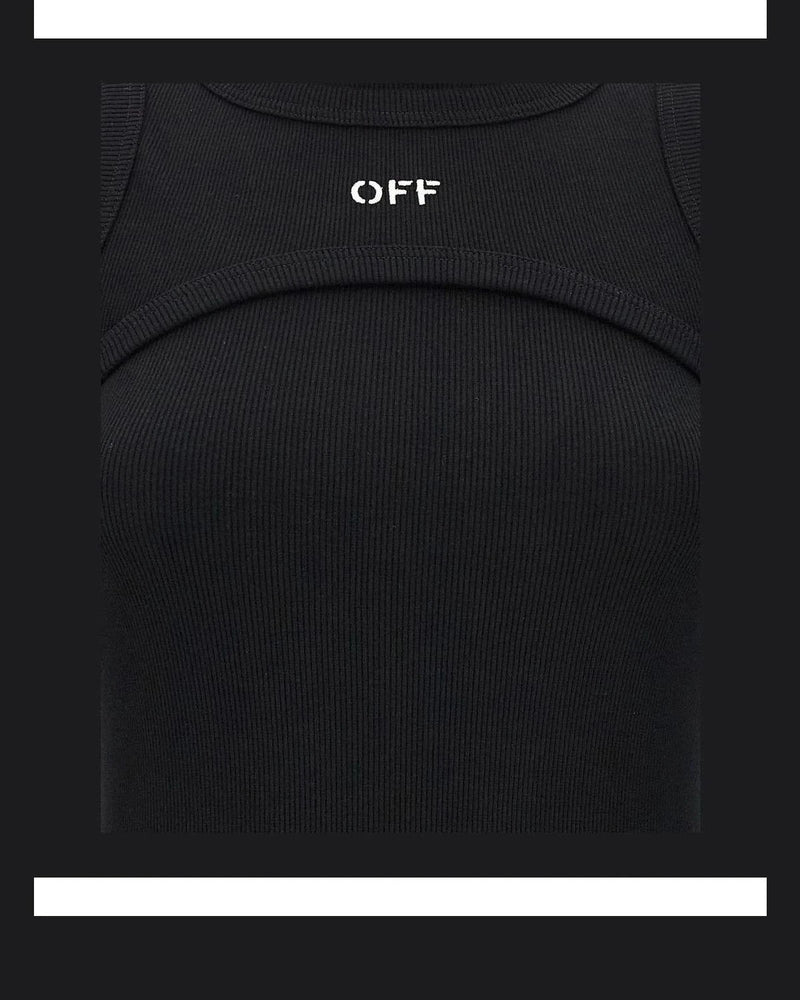 Off-White Dresse in black, Cotton — view 4