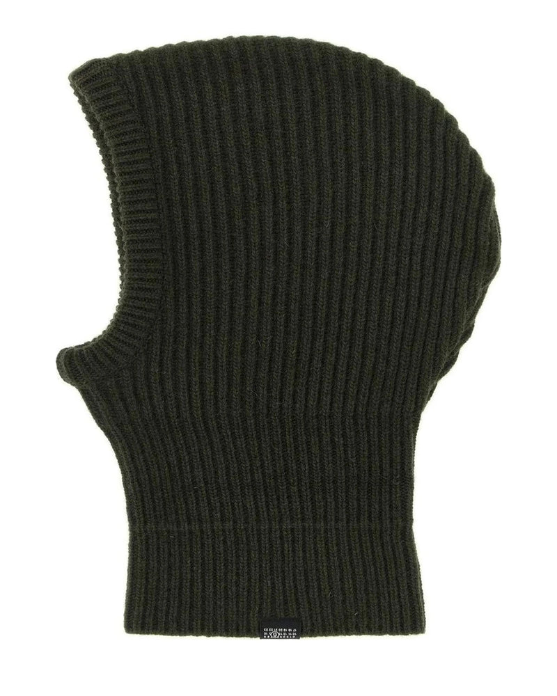 MM6 Maison Margiela Winter Hat in green, Wool — view 2