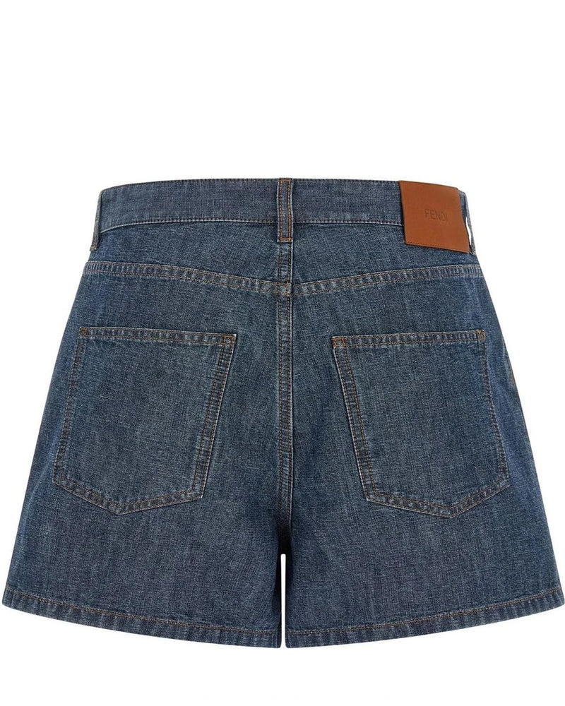 Fendi Denim Short in blue, Cotton — view 2