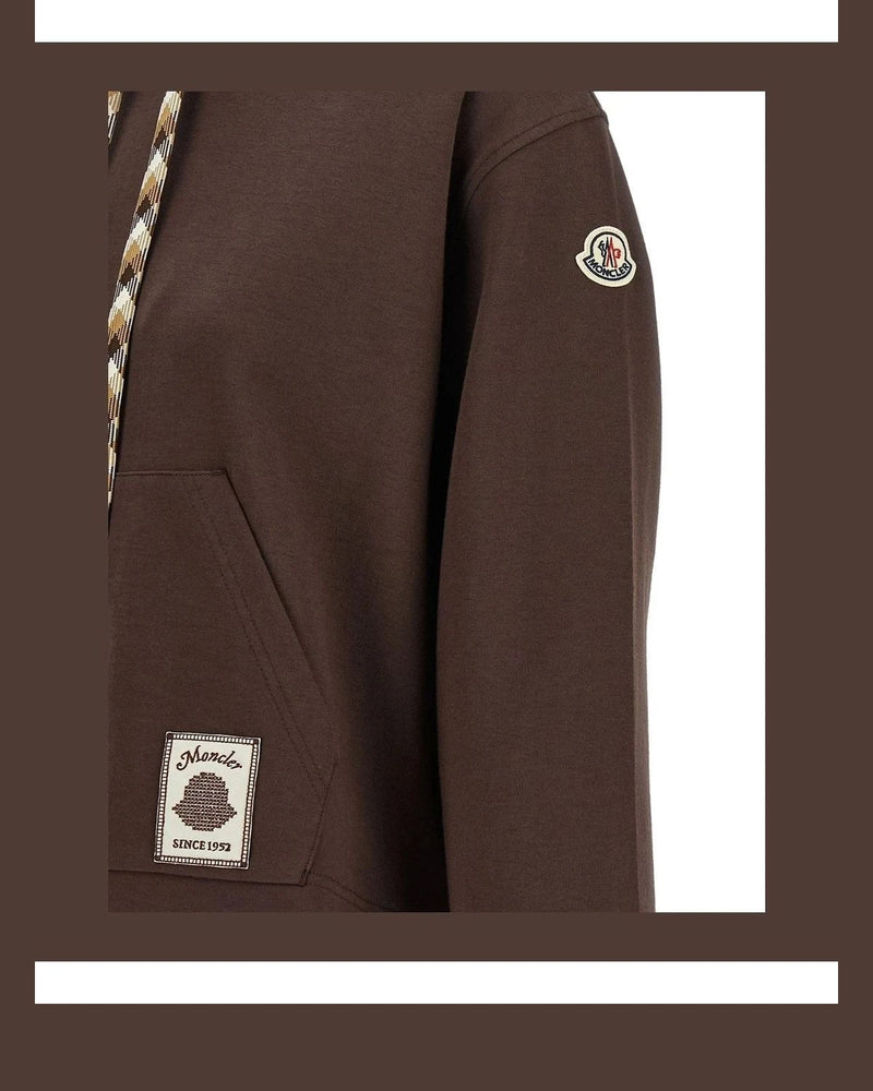 Moncler Hoodie in brown, Cotton — view 4