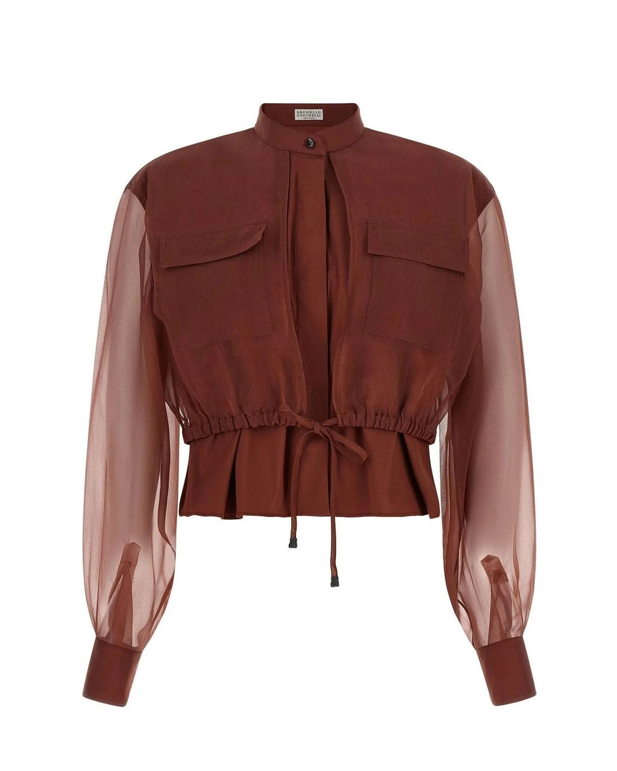 Brunello Cucinelli Blouse in brown, Cotton