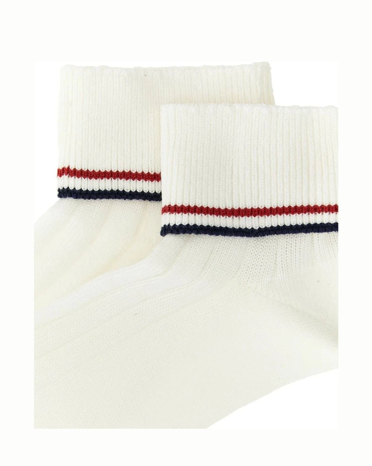 Brunello Cucinelli Crew Sock in white, Cotton — view 3