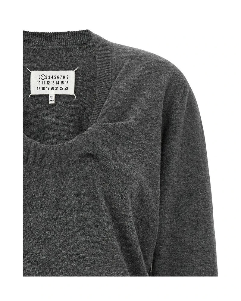Maison Margiela Sweater in gray, Virgin Wool — view 3