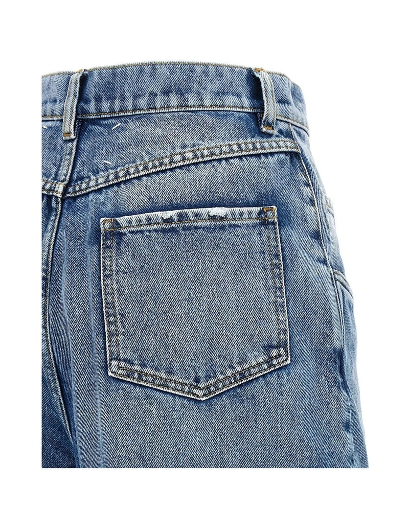 Maison Margiela Jean in blue, Cotton — view 4