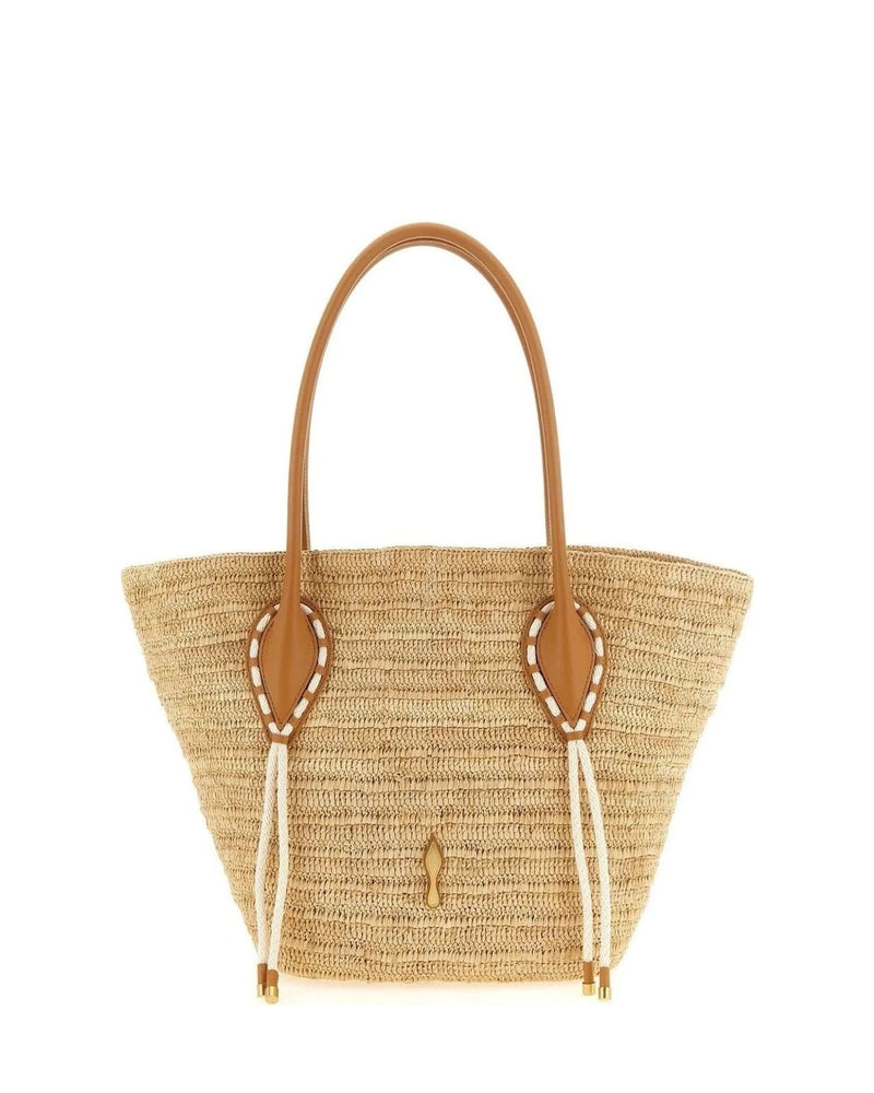 Christian Louboutin Tote Bag in beige, Raffia