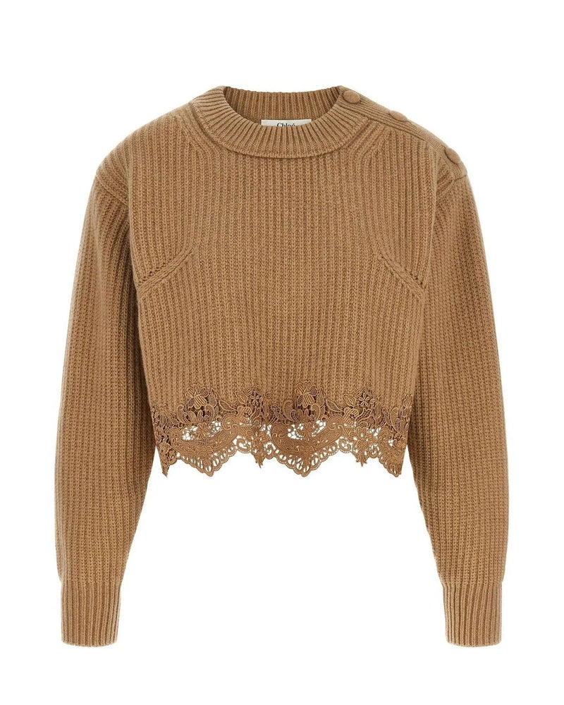 Chloé Sweater in beige, Wool