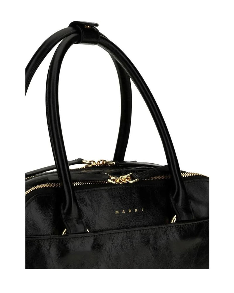 Marni Satchel Bag in black, Calf Leather — view 4