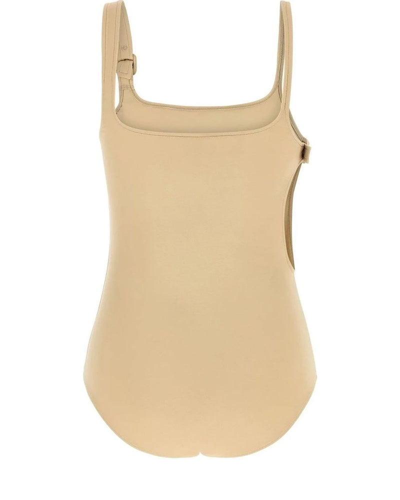 Courrèges Bodysuit in beige, Polyamide — view 2