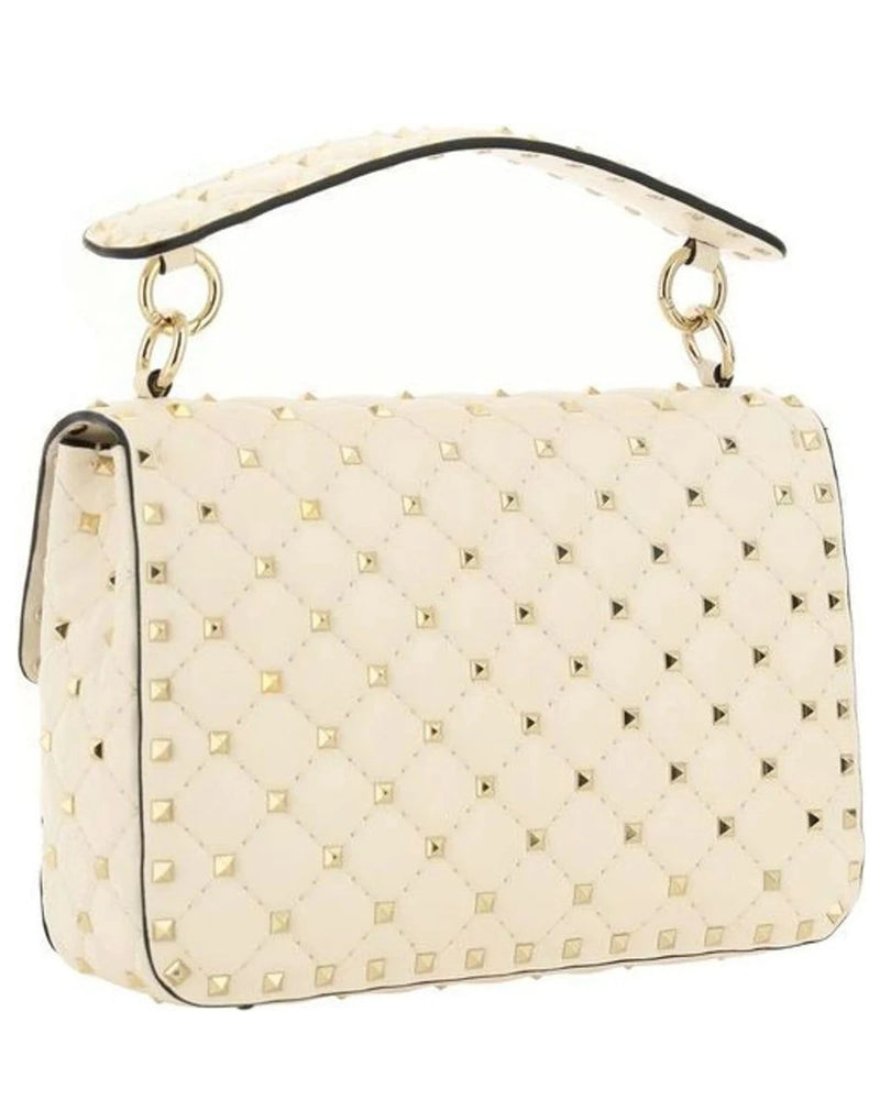 Valentino Garavani Satchel Bag in beige, Lamb — view 3