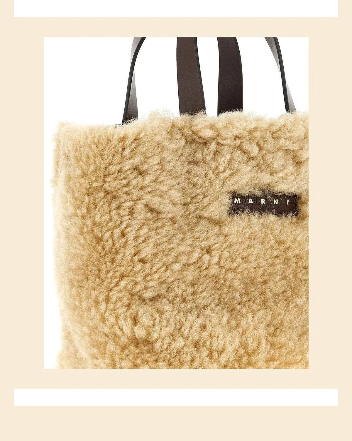 Marni Tote Bag in multicolor, Lamb Leather — view 3
