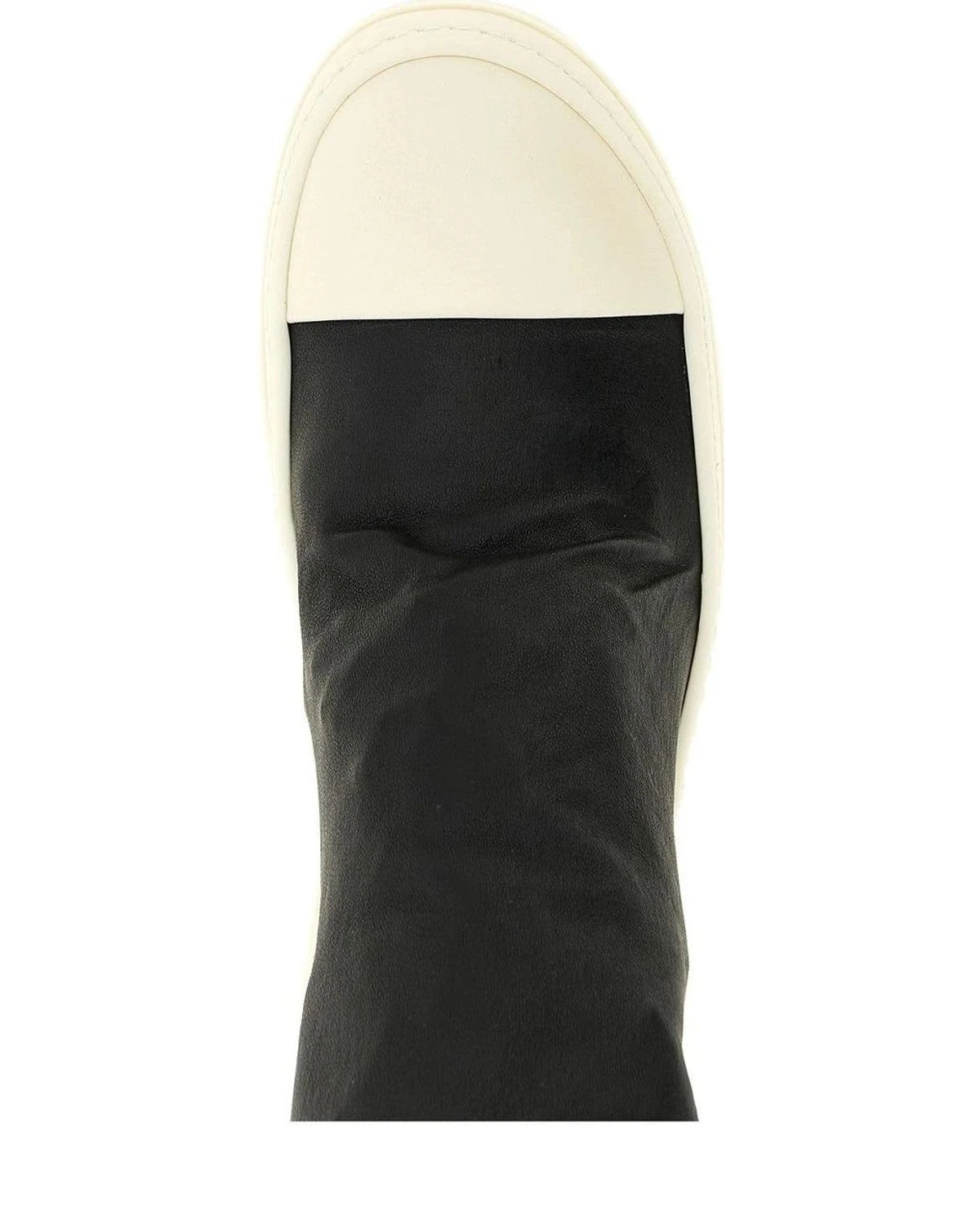 Rick Owens Knee High Boots in black, Leather — view 4