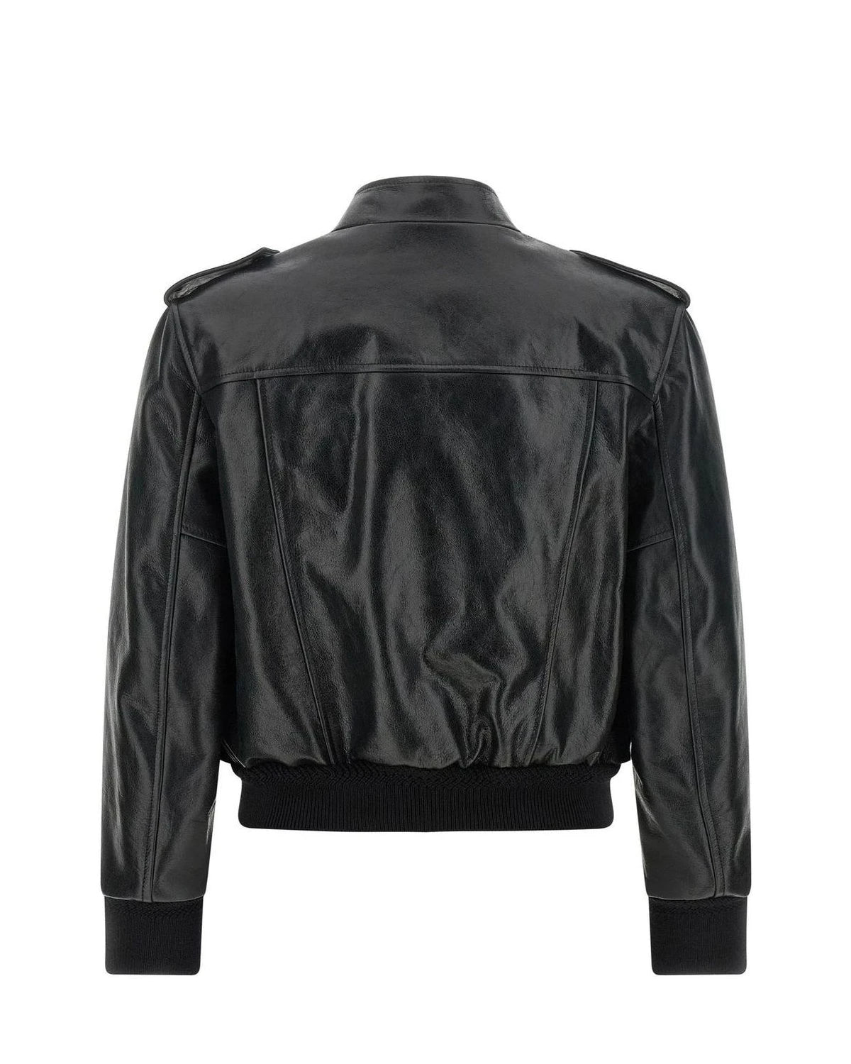 Tom Ford Bomber Jacket in black, Lamb Leather — view 2