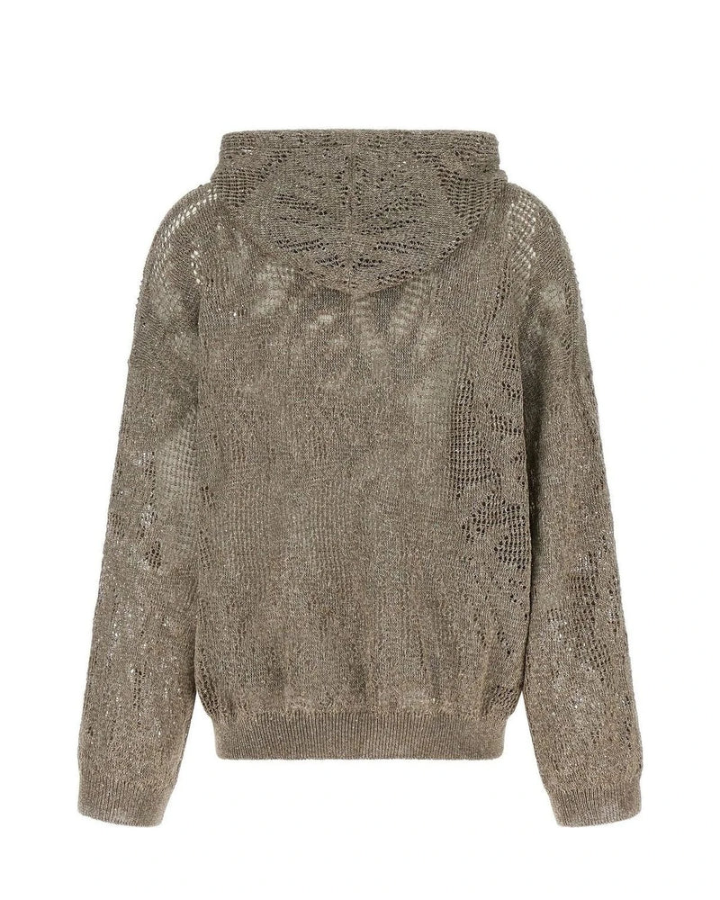 Brunello Cucinelli Sweater in brown, Linen — view 2