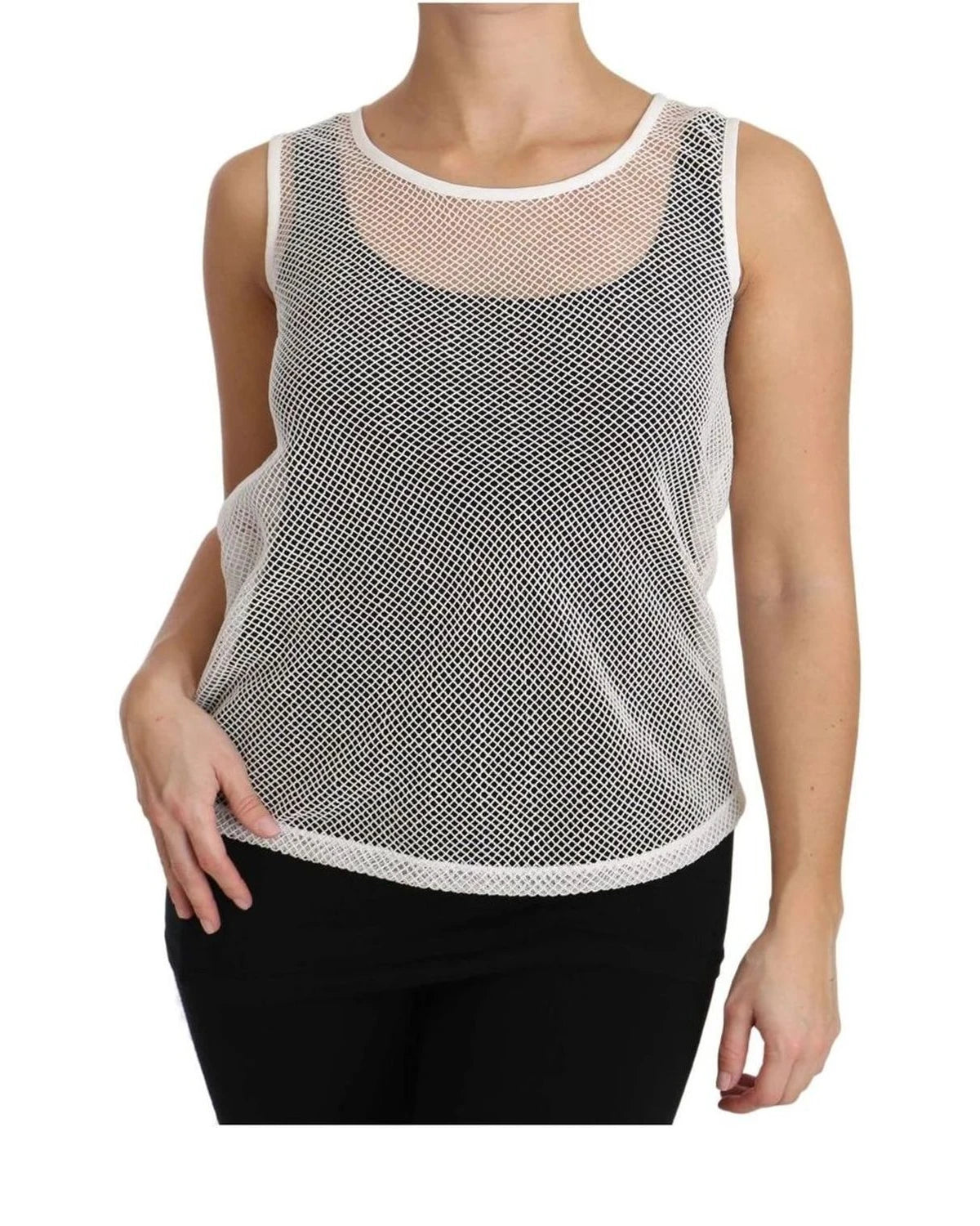 Dolce & Gabbana Tank Top in white, Cotton — view 3