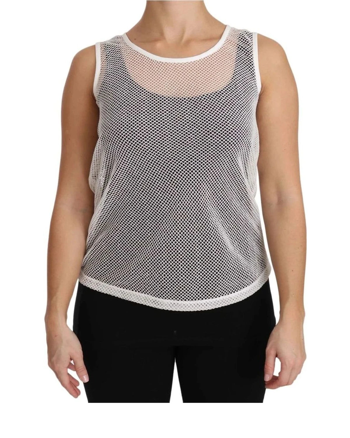 Dolce & Gabbana Tank Top in white, Cotton — view 4