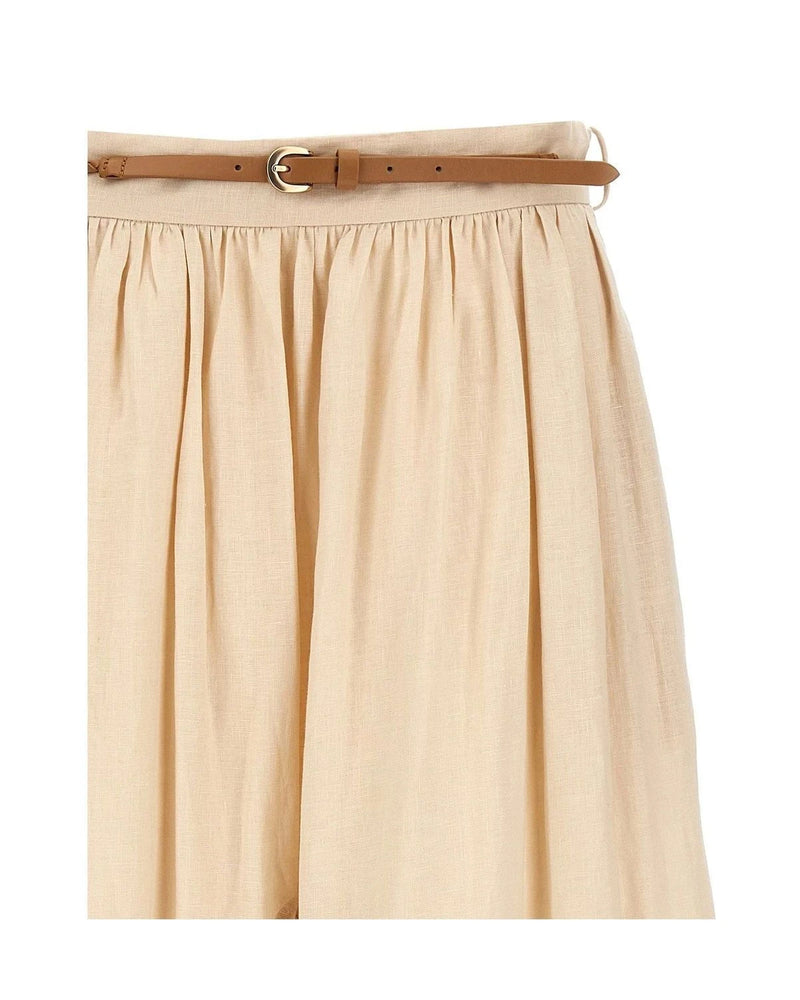 Zimmermann Skirt in beige, Linen — view 3