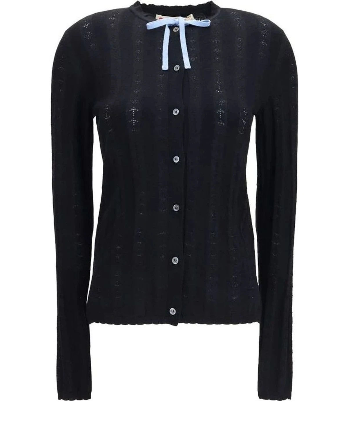 Marni Cardigan in black, Merino Wool