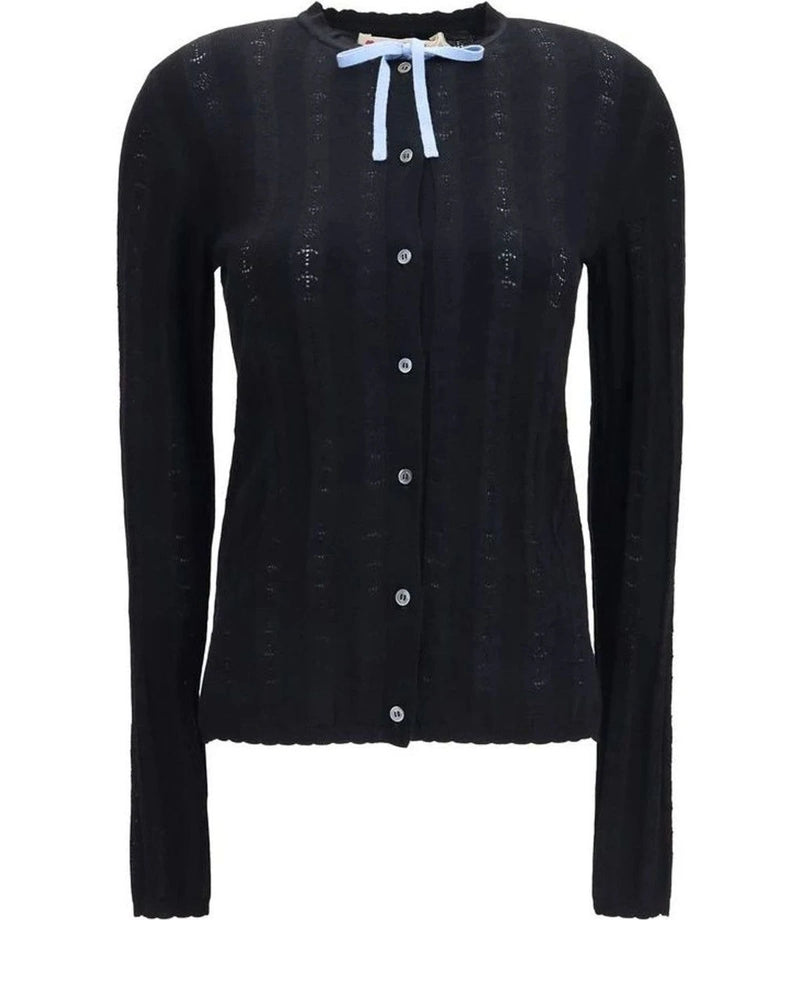 Marni Cardigan in black, Merino Wool