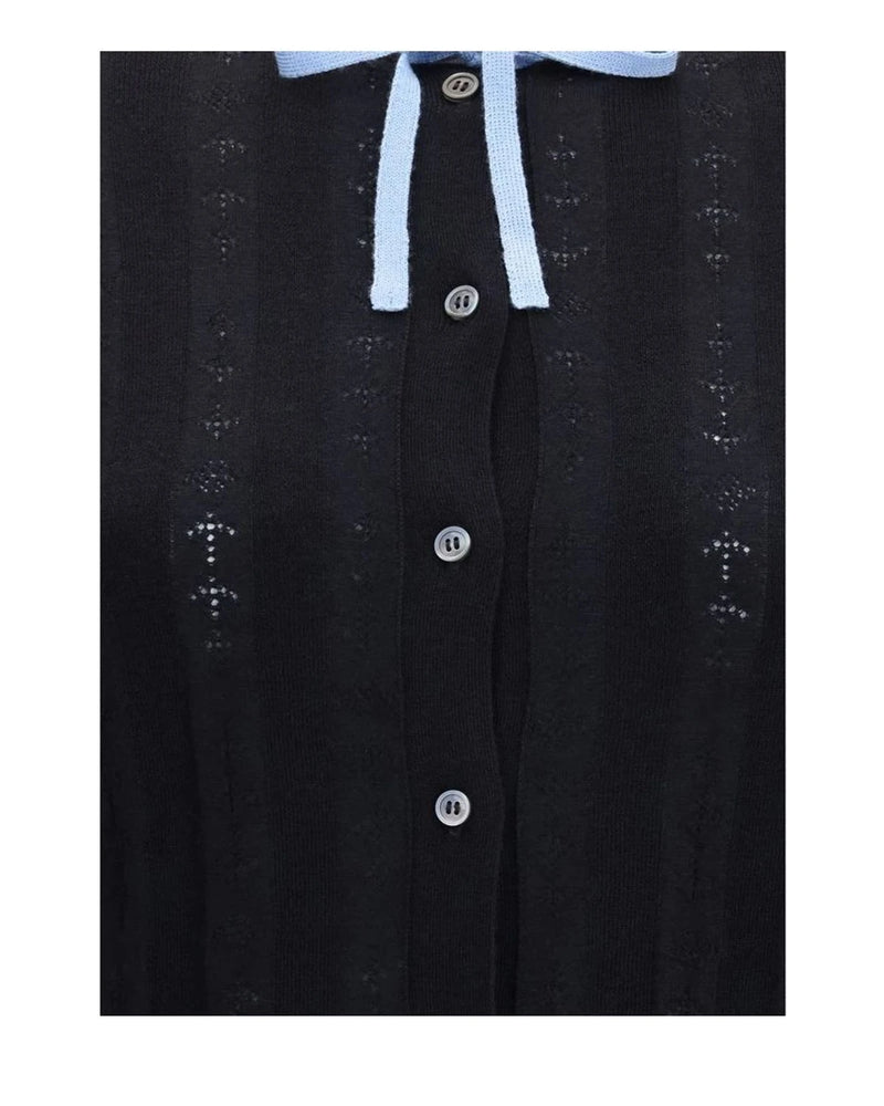 Marni Cardigan in black, Merino Wool — view 3