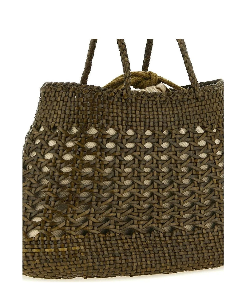 Dragon Diffusion Tote Bag in brown, Calfskin Leather — view 3