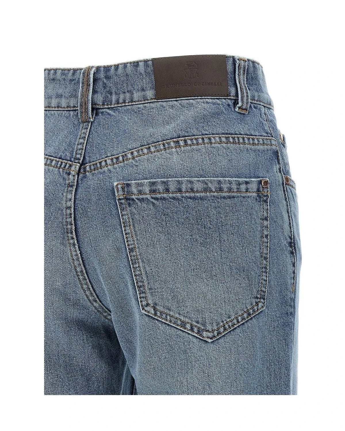 Brunello Cucinelli Jean in blue, Cotton — view 4