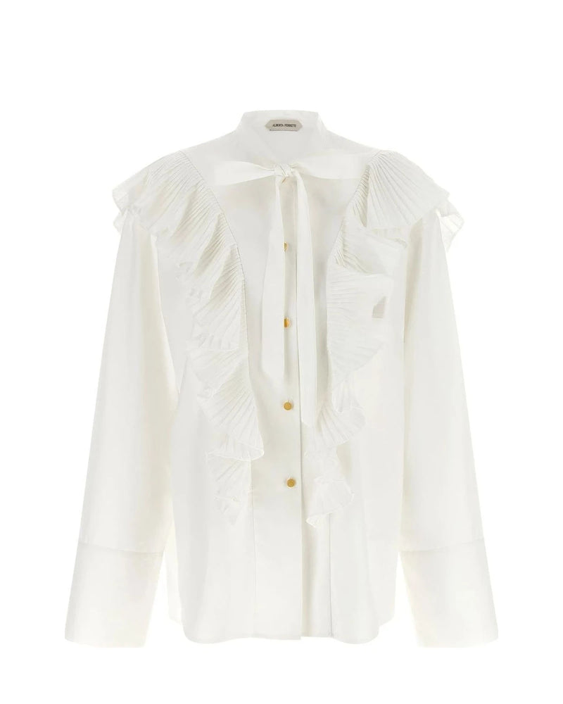 Alberta Ferretti Blouse in white, Cotton