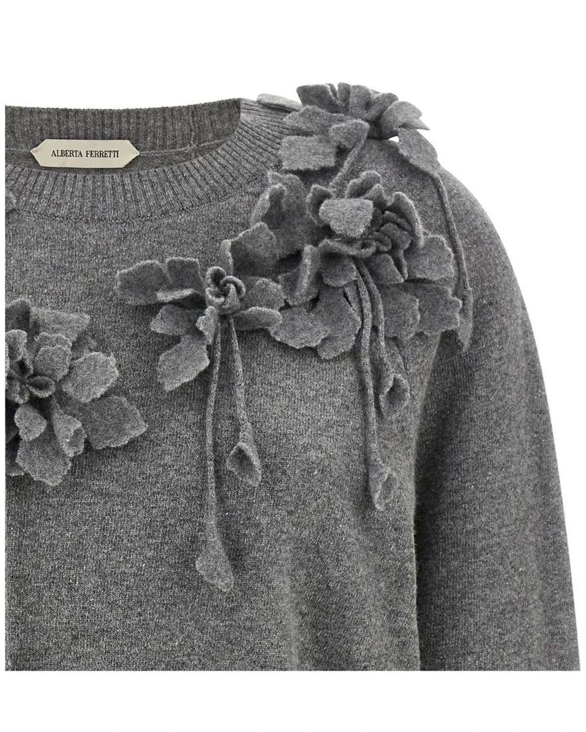 Alberta Ferretti Sweater in gray, Virgin Wool — view 3