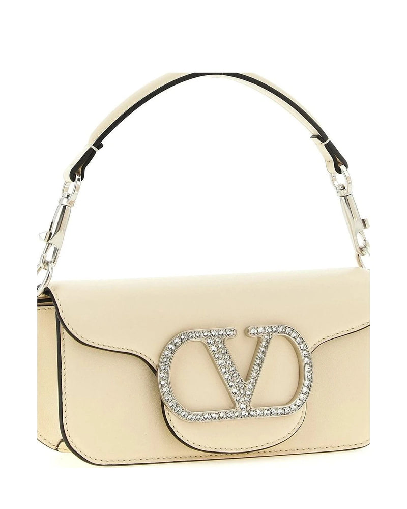 Valentino Garavani Shoulder Bag in white, Calfskin Leather — view 3