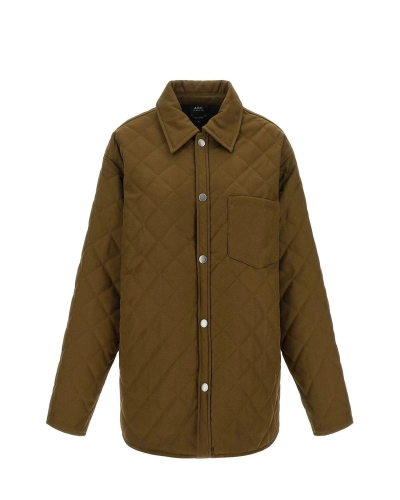 A.P.C. Windbreaker in brown, Polyester