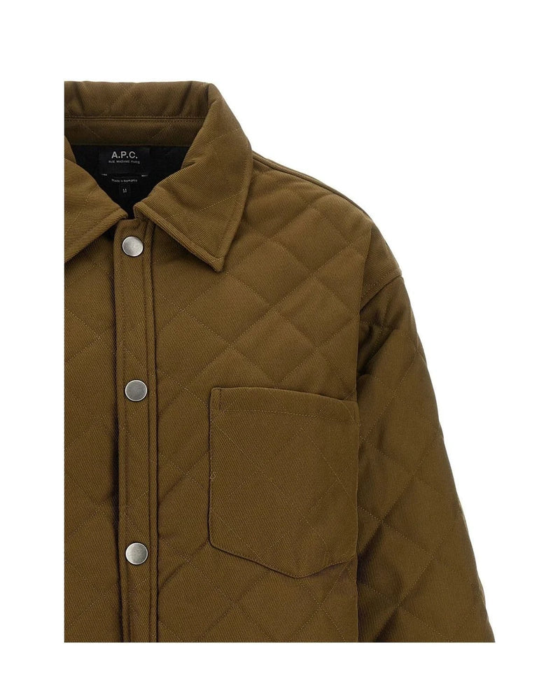 A.P.C. Windbreaker in brown, Polyester — view 3