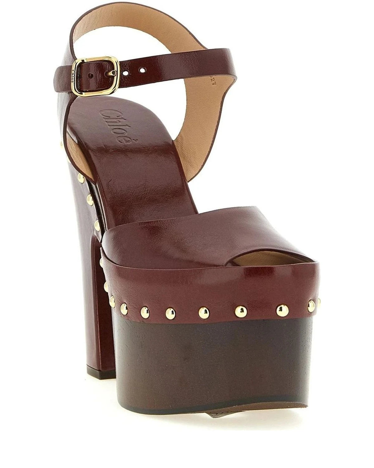 Chloé Sandals in red, Lamb Leather — view 2