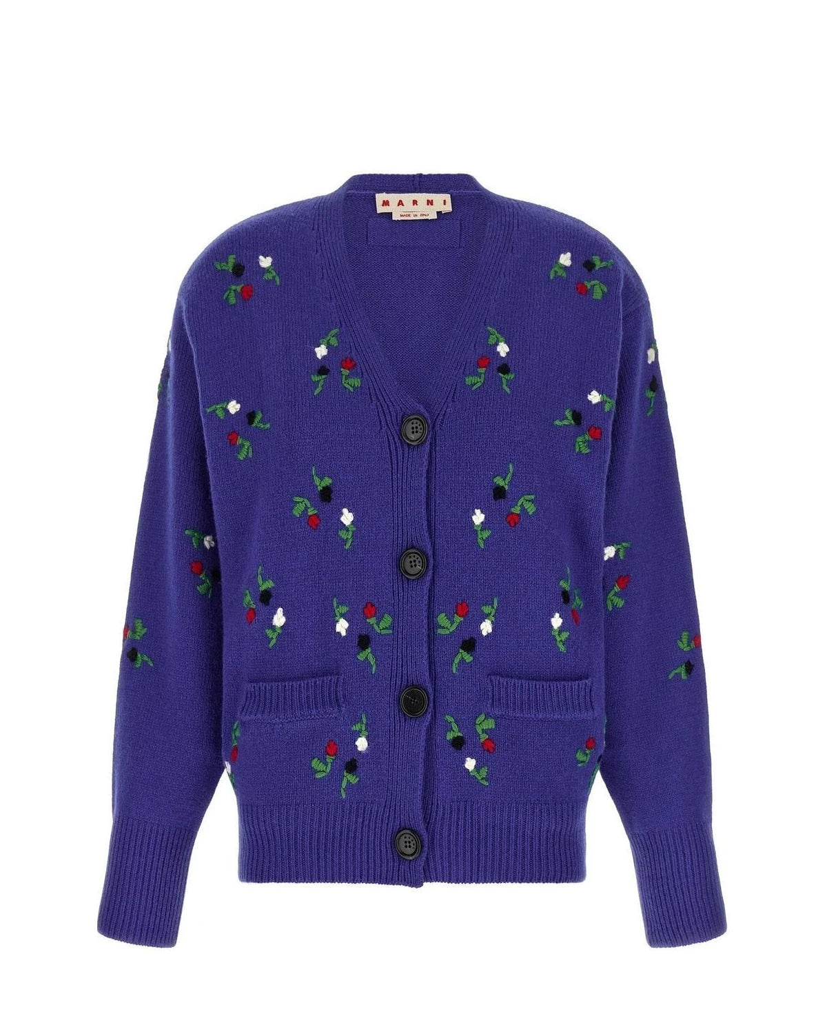 Marni Cardigan in blue, Virgin Wool