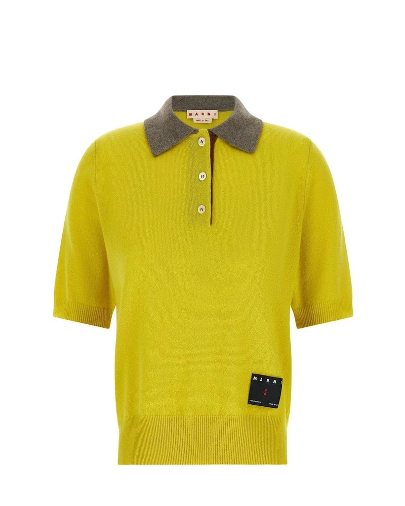 Marni Polo in yellow, Cashmere