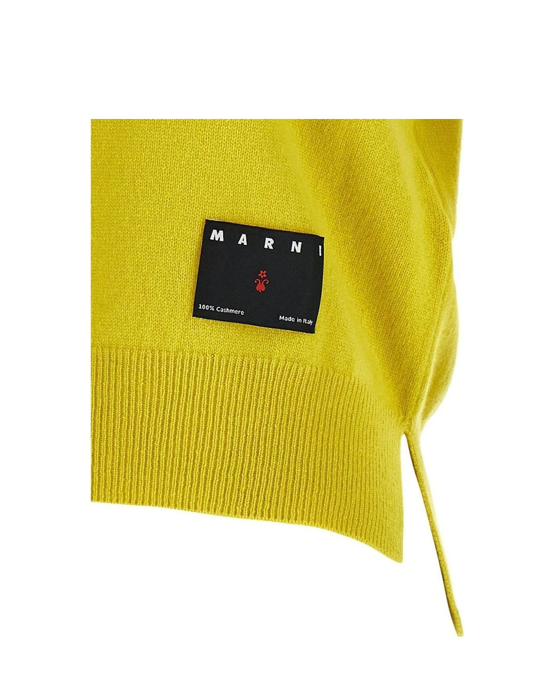 Marni Yellow Cashmere Polo