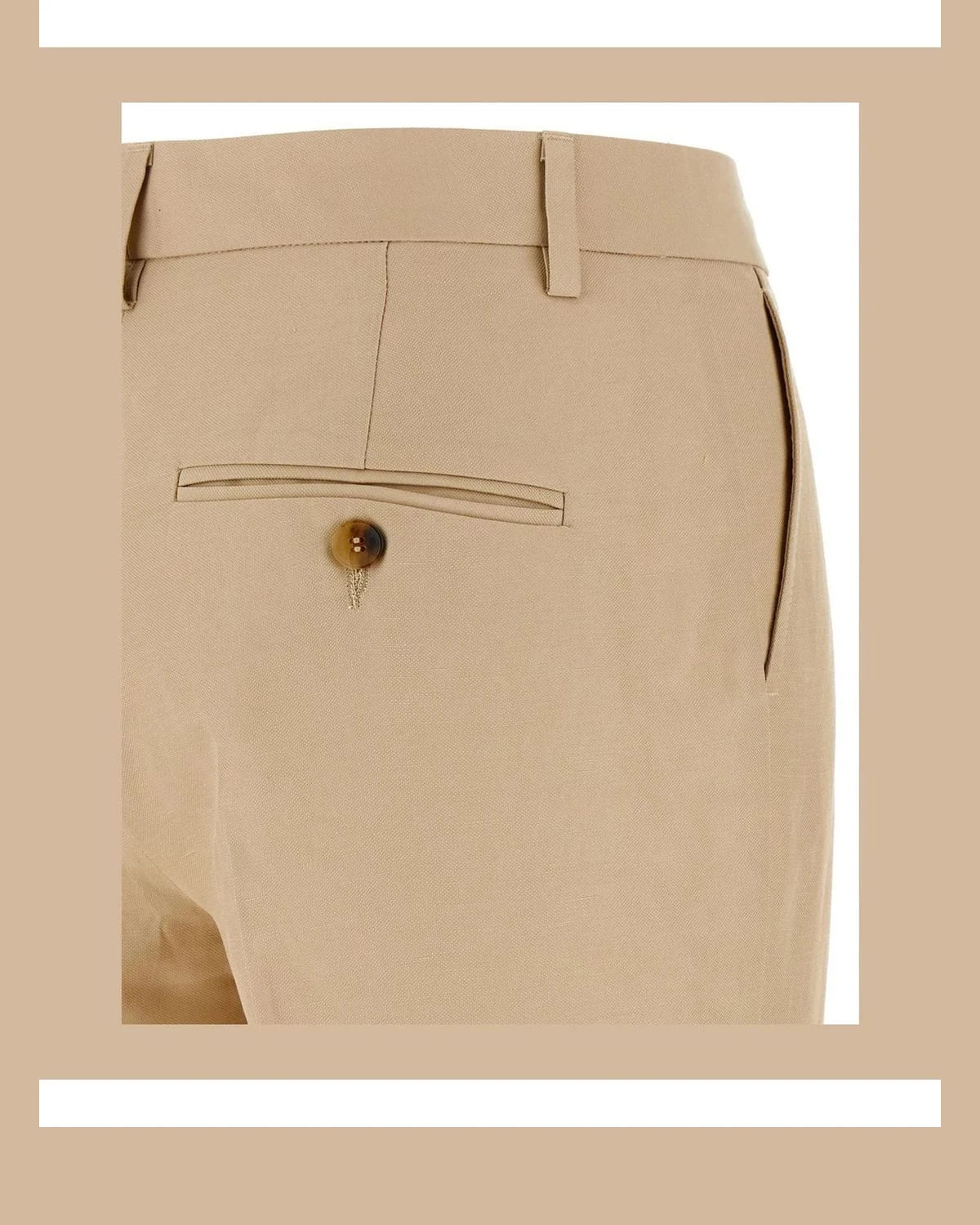 Alberto Biani Chino in beige, Viscose — view 4