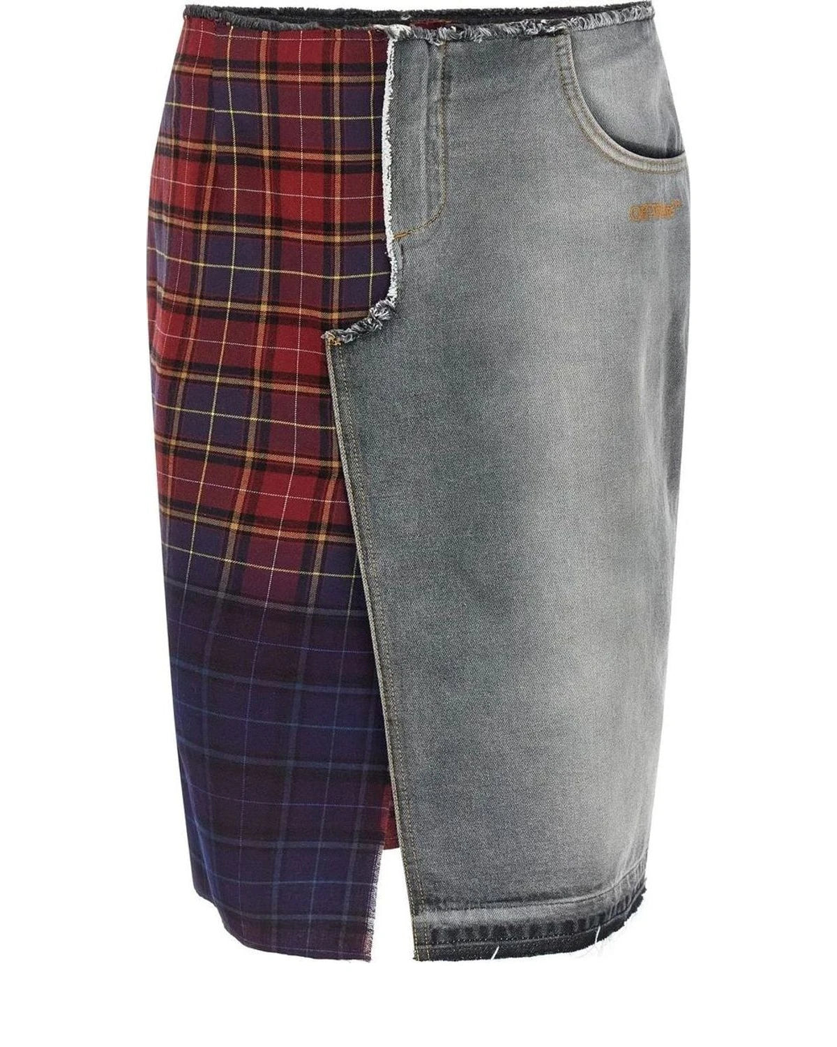Off-White Skirt in multicolor, Cotton