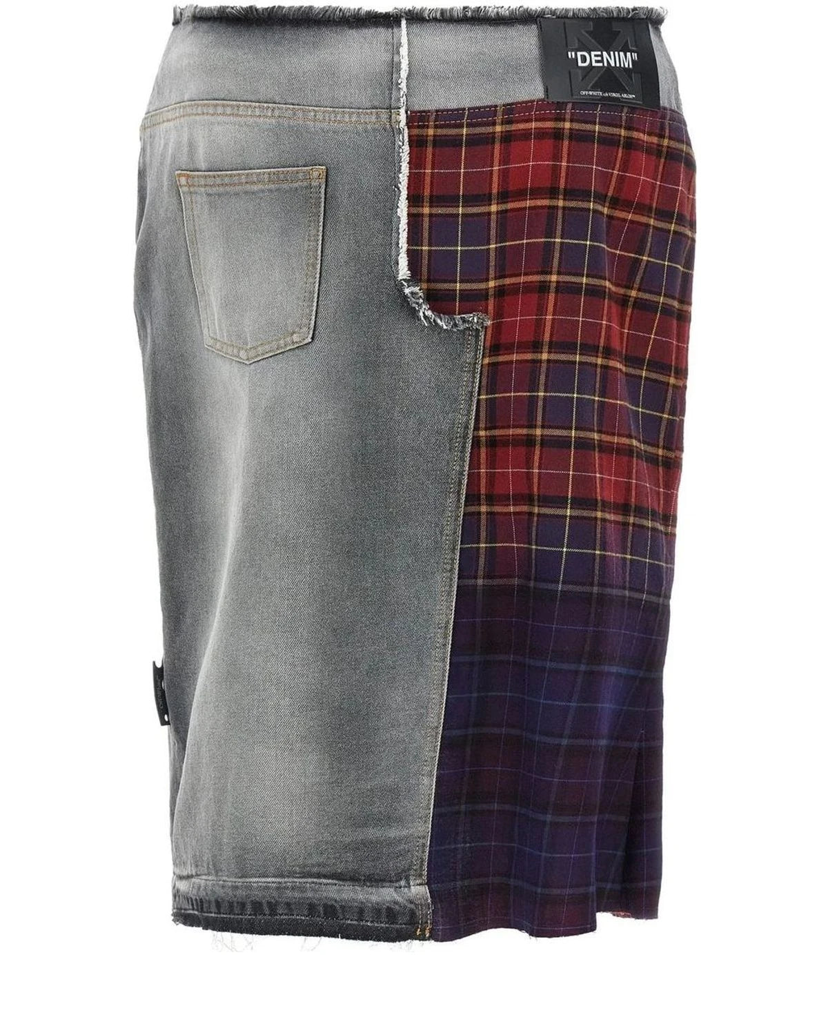Off-White Skirt in multicolor, Cotton — view 2