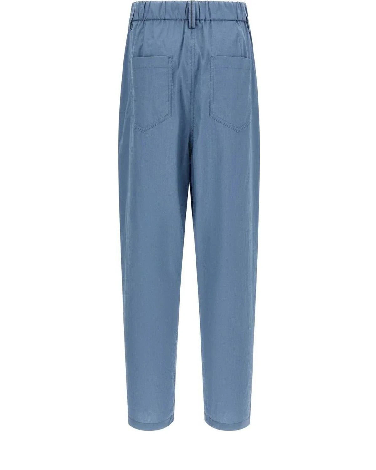 Brunello Cucinelli Trouser in blue, Cotton — view 2