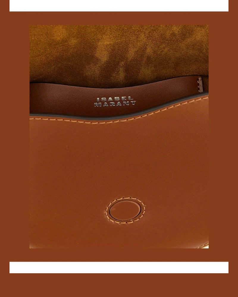 Isabel Marant Cross Body Bag in brown, Calfskin Leather — view 4