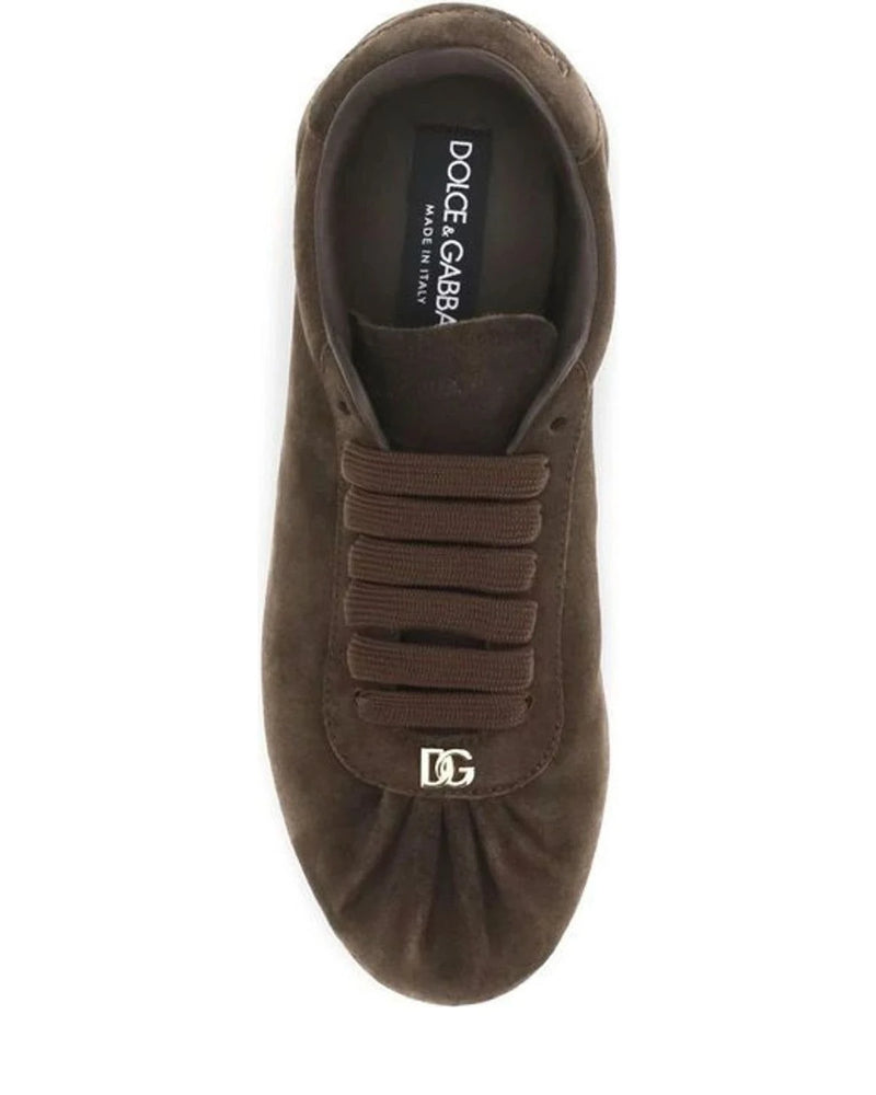 Dolce & Gabbana Sneakers in brown, Suede — view 4