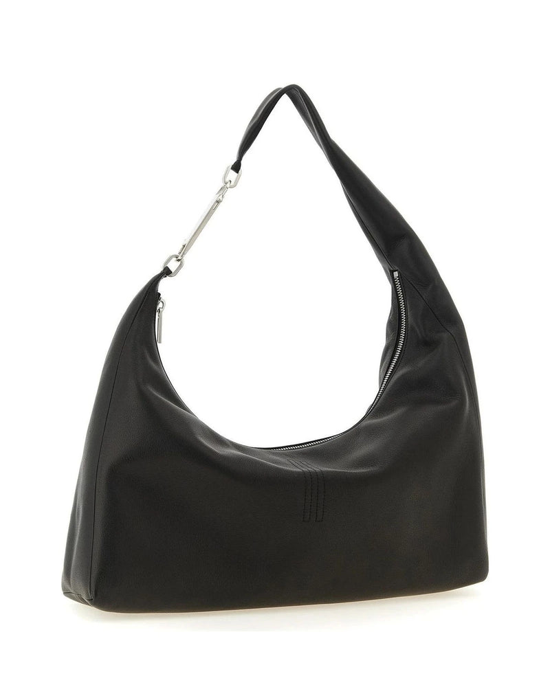 Rick Owens Shoulder Bag in black, Calfskin Leather — view 2
