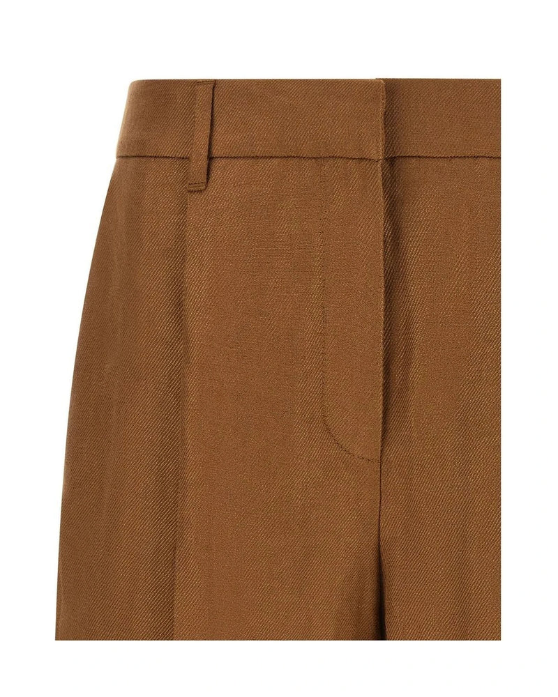 Brunello Cucinelli Bermuda in brown, Linen — view 3
