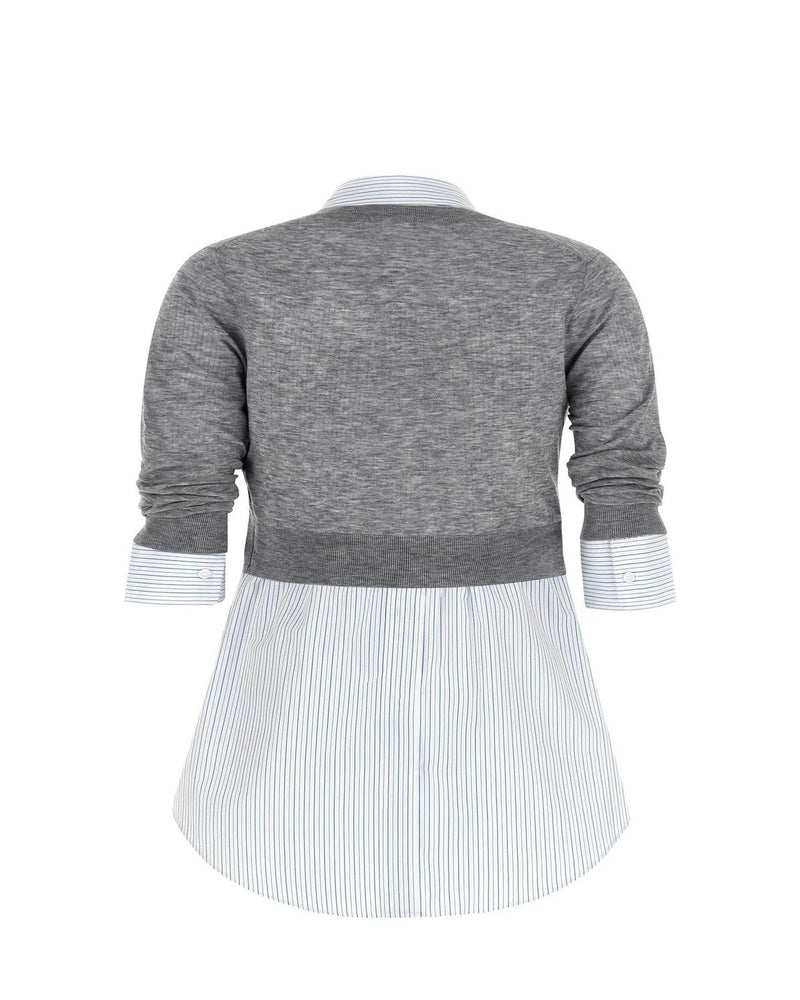 Alexander Wang Dress Shirt in gray, Wool — view 2