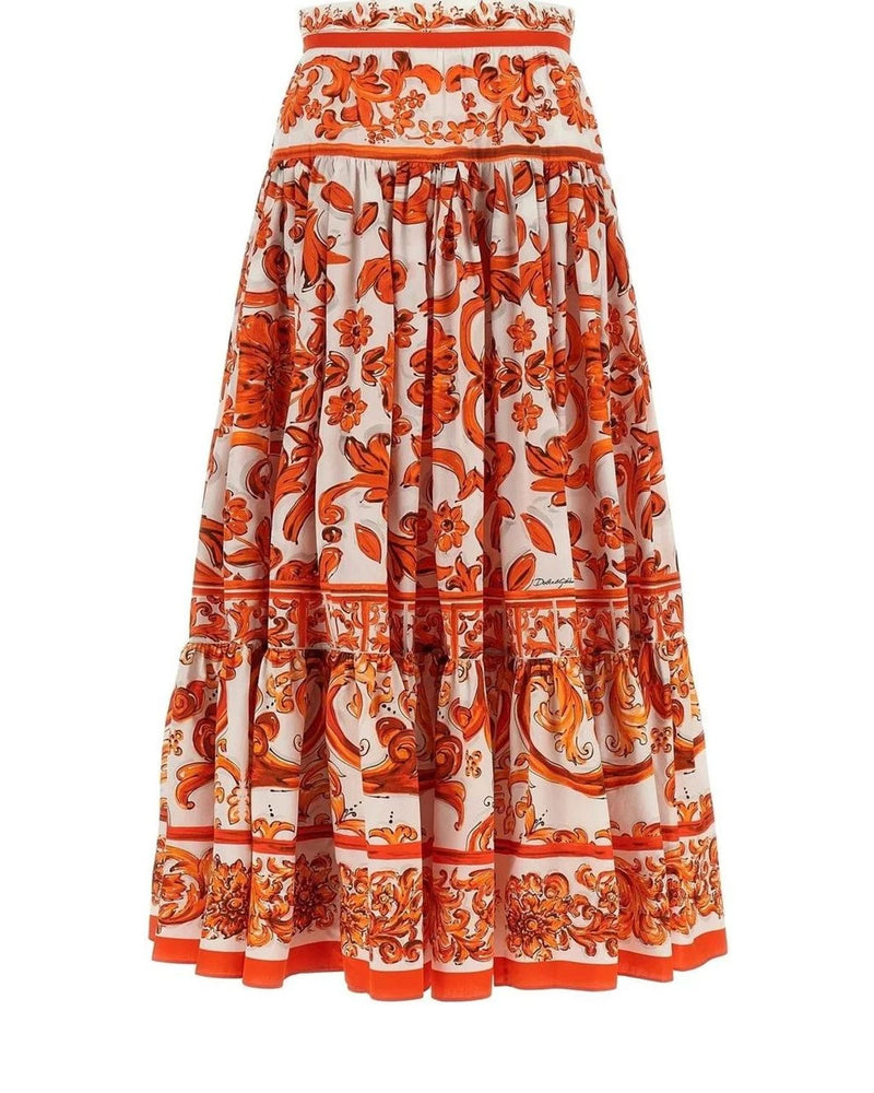 Dolce & Gabbana Skirt in orange, Cotton